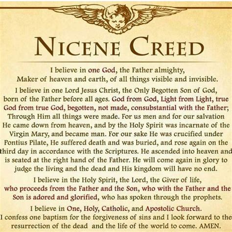 traditional catholic nicene creed.